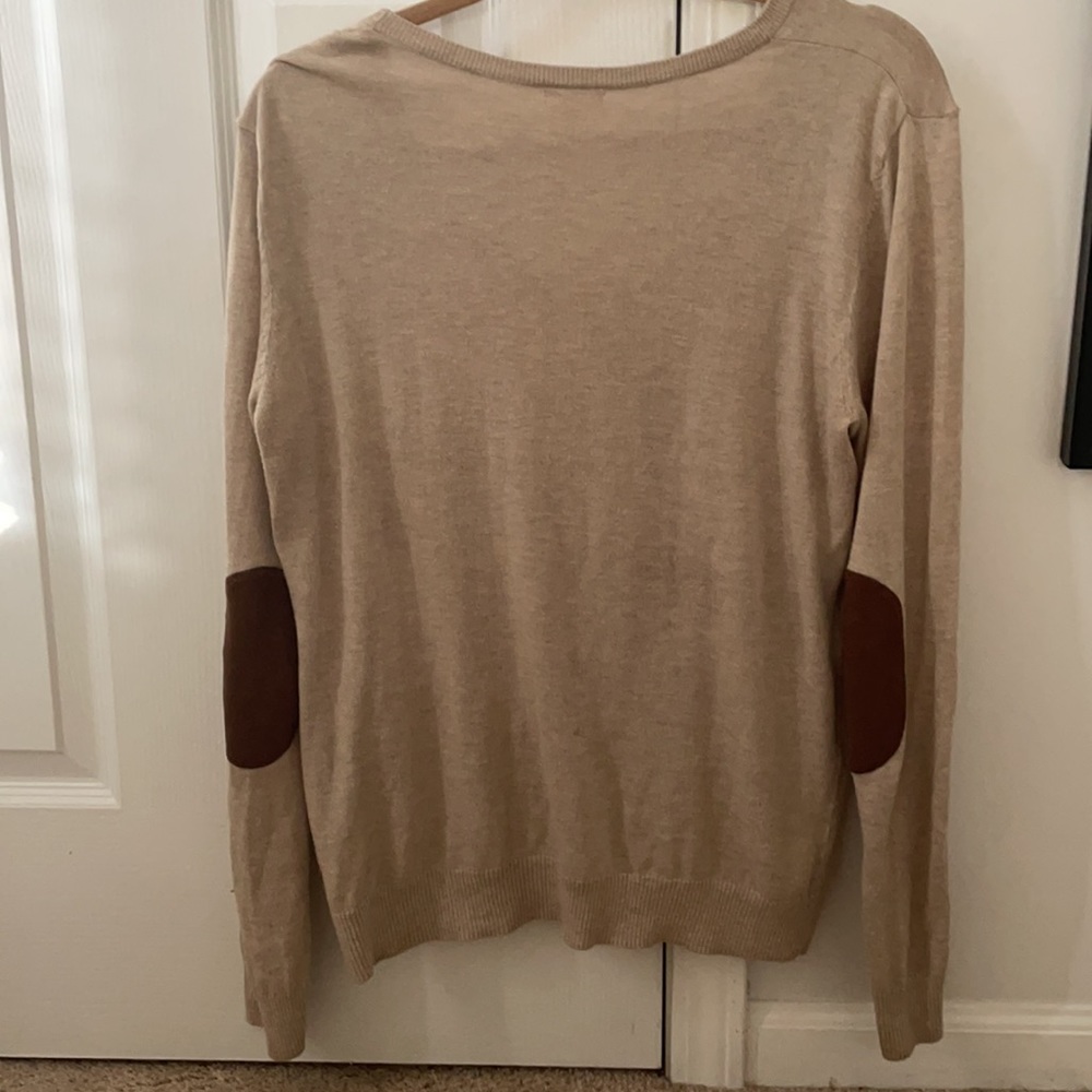 BP V Neck Elbow Patch Sweater from Nordstrom